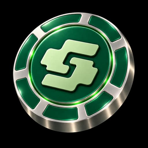 Emerald Sendo medallion with a silver ring and green illuminated edge